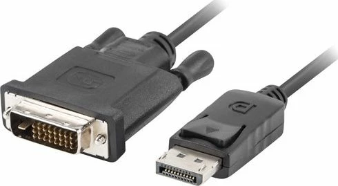 Kabel Lanberg DisplayPort në DVI-D CA-DPDV-10CU-0018-BK 1.8m, i zi