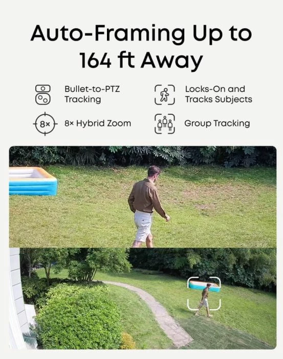 Sistem monitorimi NVR PoE Anker eufy Security S4, HDD 2TB, 4 kamera (2x eufy E41 + 2x eufy S4), bardhë/zi