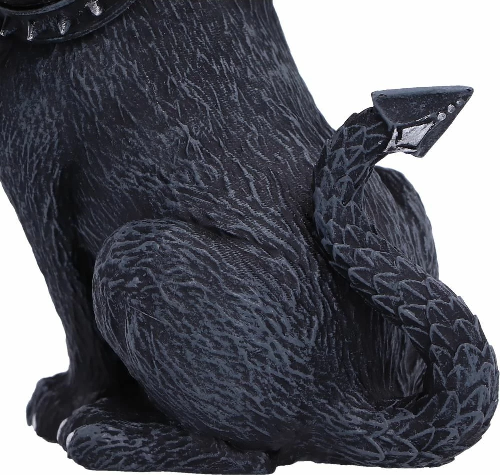 Figurinë dekorative NEMESIS NOW Diabarkus, Cerberus me 3 koka, rezinë, e pikturuar me dorë, e zezë