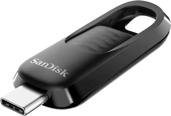 USB stick Sandisk Ultra Slider 256GB, Type-C, e zezë