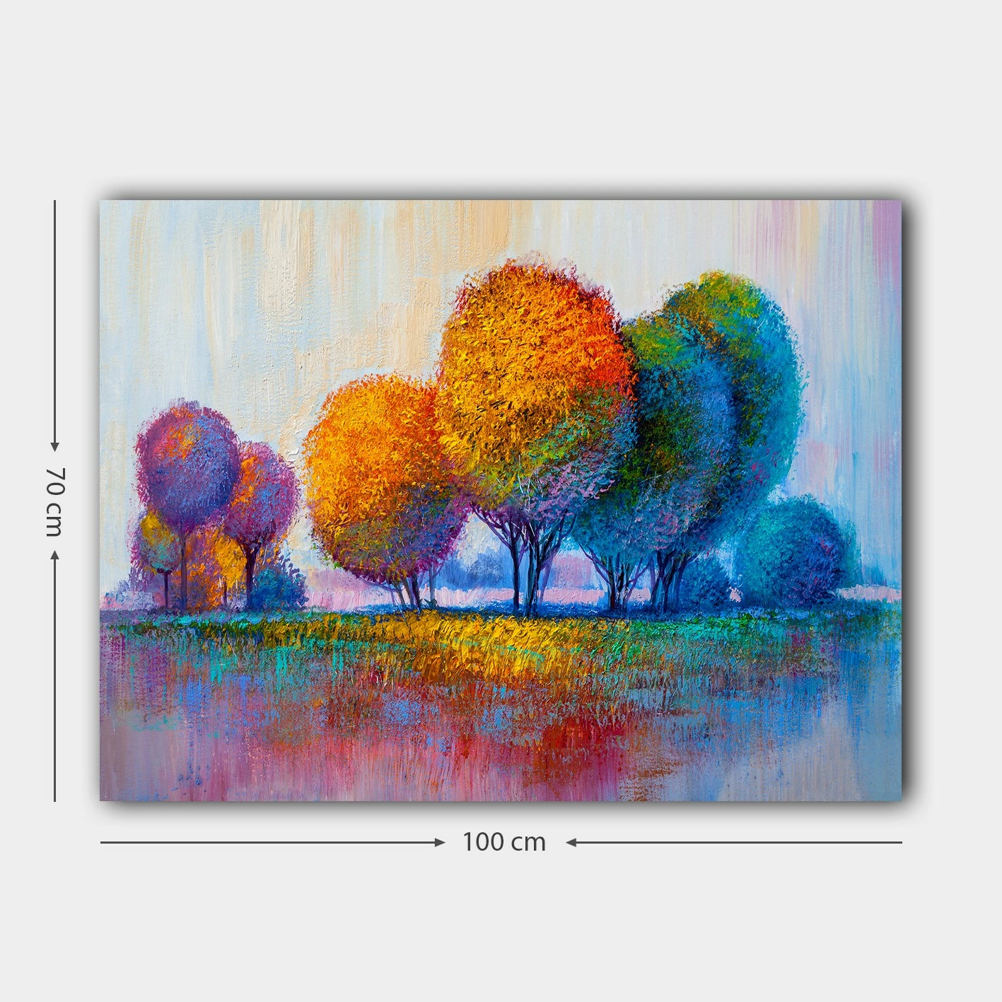 Pikturë dekorative në kanavacë, shumëngjyrëshe, 70x100cm, 1128373817_70100