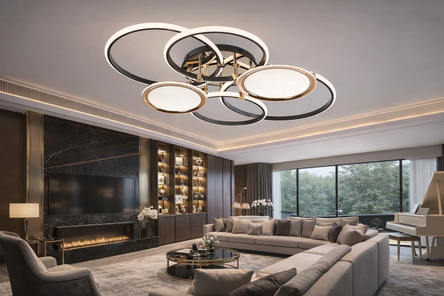 Abazhure LED tavani 7939-6