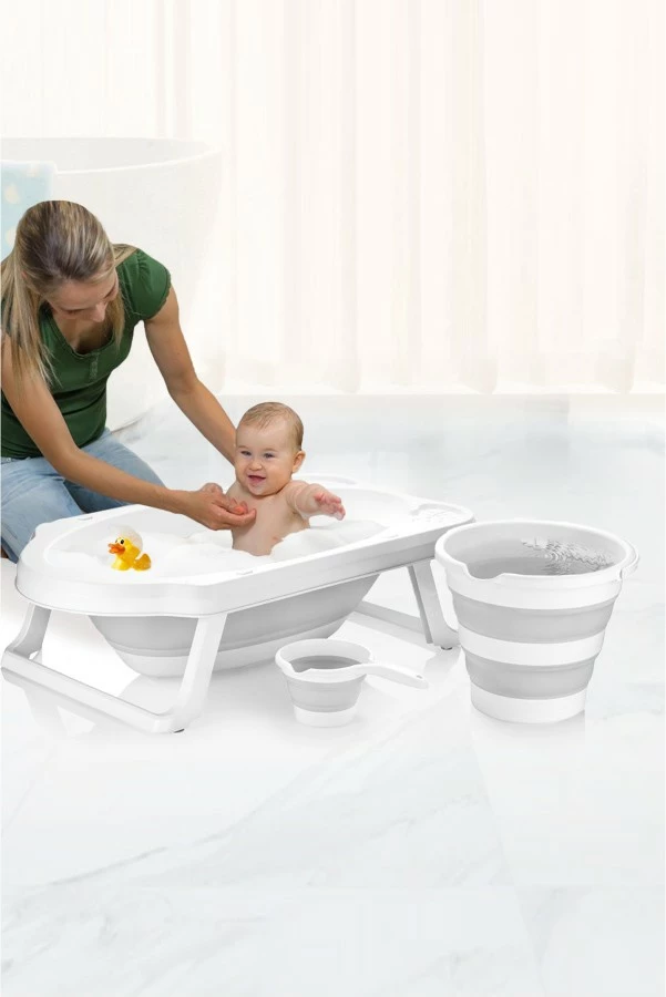 Set vaskë për bebe (3 copë), Mijölnir, Kvts1, gri