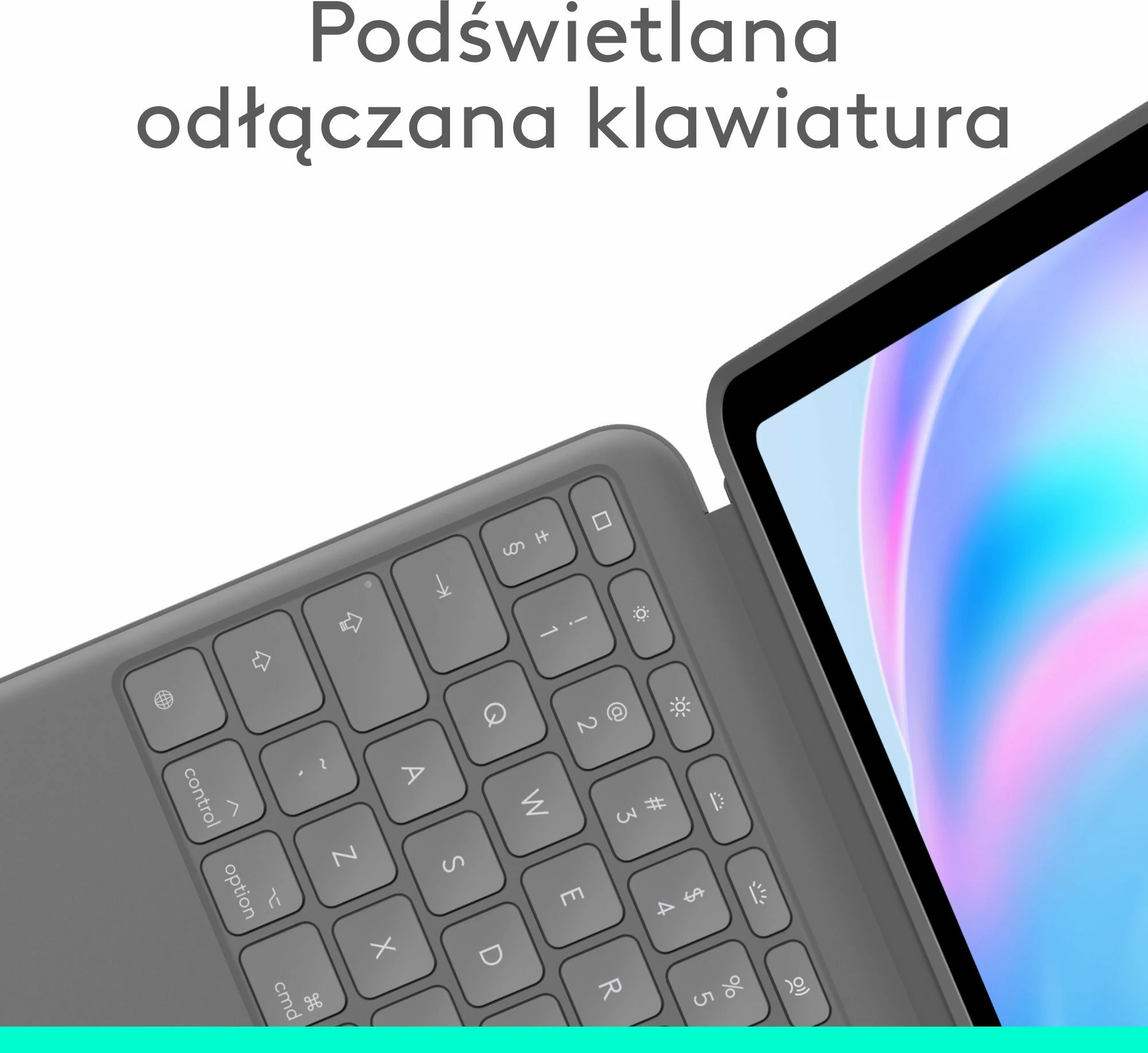 Tastierë me mbështjellës Logitech Combo Touch 920-012618 për iPad Air 13-inch (M2/M3, 2024/2025), Gri