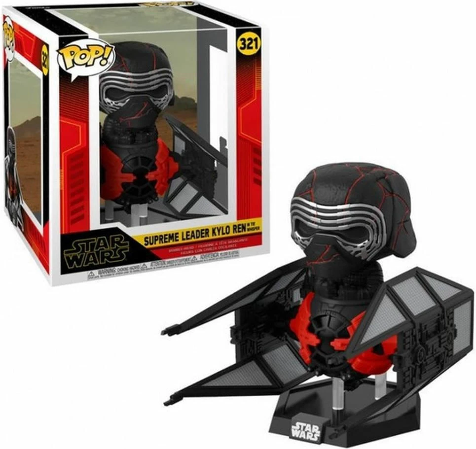 Figurinë koleksionuese Funko POP! Deluxe Star Wars Episode IX Supreme Leader Kylo Ren #321, vinyl, e zezë/kuqe