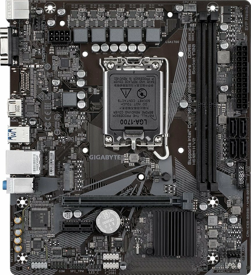Pllakë amë Gigabyte H610M H V2 Micro ATX, DDR5