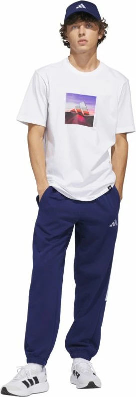 Maicë për meshkuj adidas Summer Heat Graphic JZ7545, e bardhë