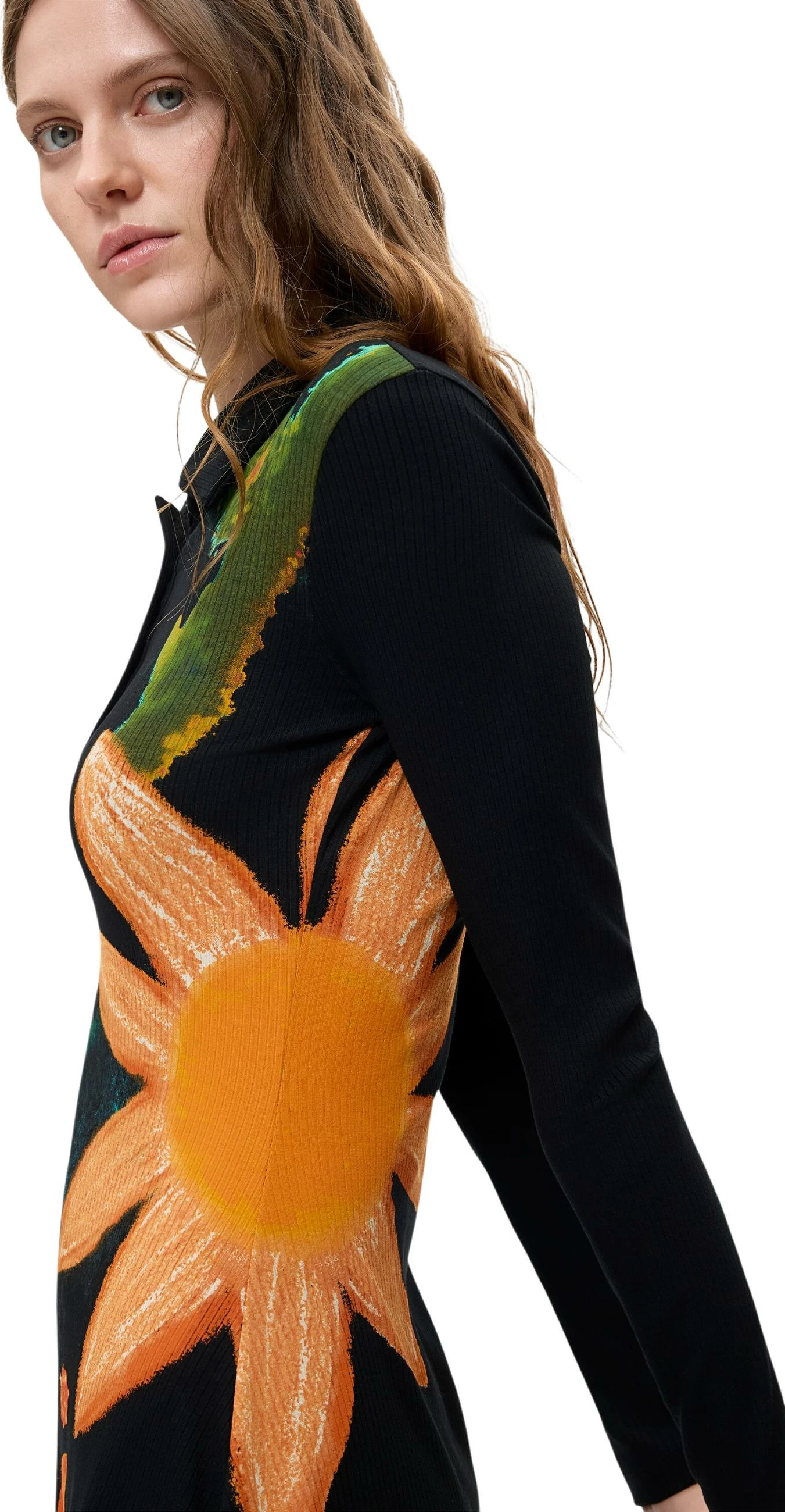 Fustan i shkurtër për femra Desigual VEST_EDIMBURGO 26WWVK30, i zi [Madhësia: XS]