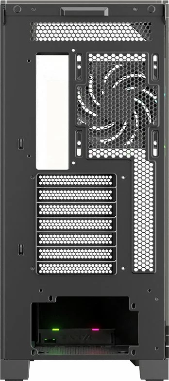 Kasë XYZ PC GEAR Trifecta X-CS-TRIFECTA-B, Midi Tower ATX, xham i kalitur, ARGB, USB-C, e zezë