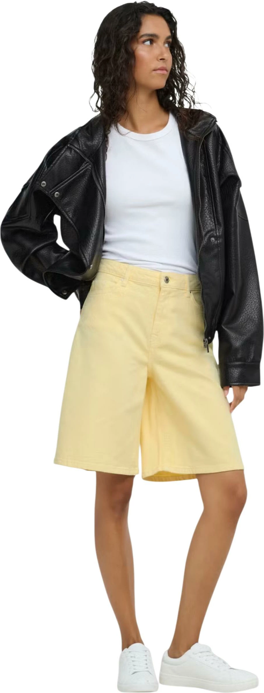 Jakne për femra Jacqueline de Yong Jdyraye PU Oversized Bomber Pnt 15382263, e zezë [Madhësia: M]