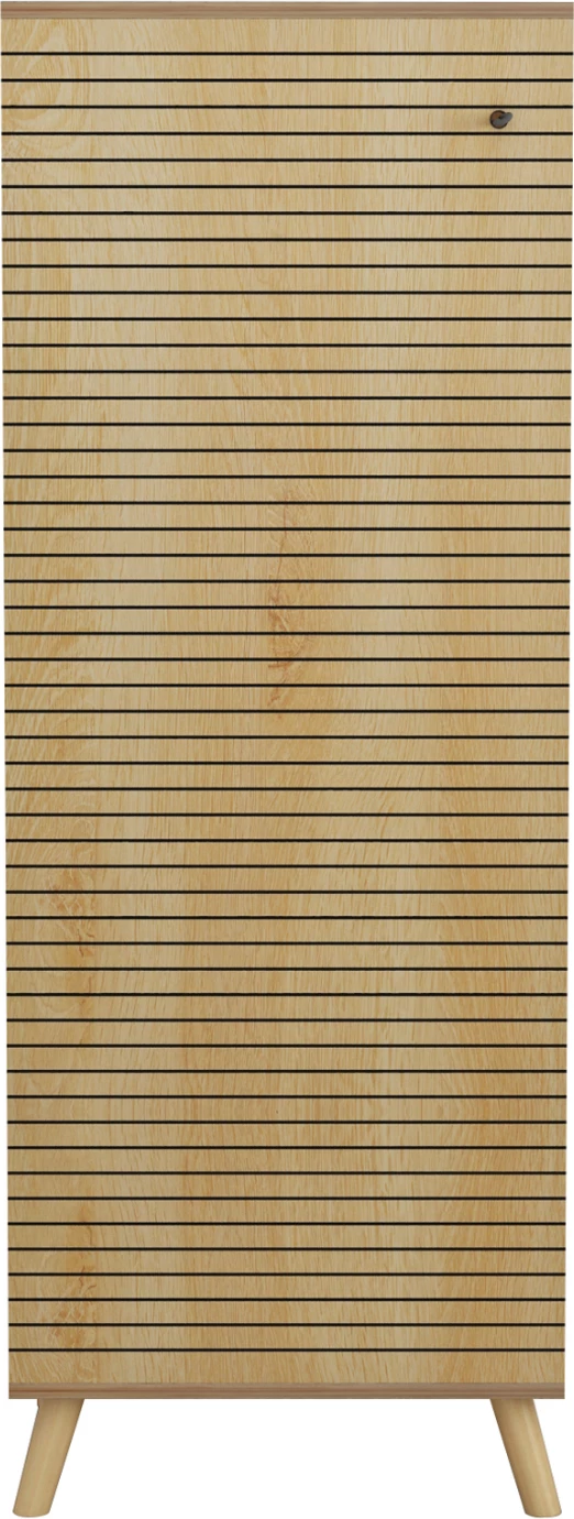 Dollap këpucësh ALVARO FH8954.16 melaminë, ngjyrë druri natyral, 50Χ38Χ135Hcm