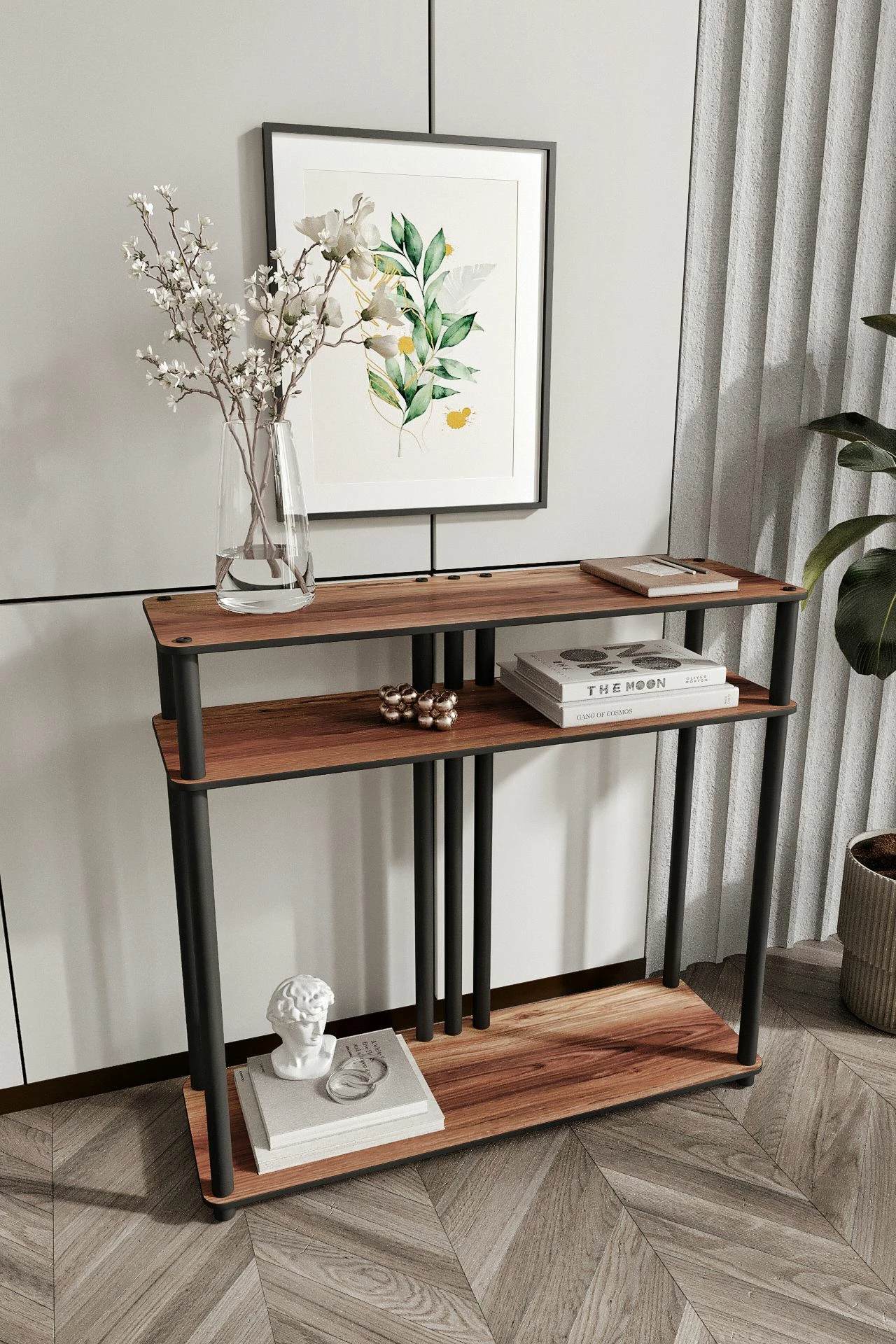 Komodë dekorative, ngjyrë arre, Skye Decor, Garcia