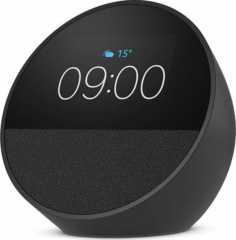 Altoparlant smart Amazon Echo Spot 2024 (B0C2S2J7JP), me ekran, Bluetooth 5.0, Wi‑Fi, Alexa, i zi