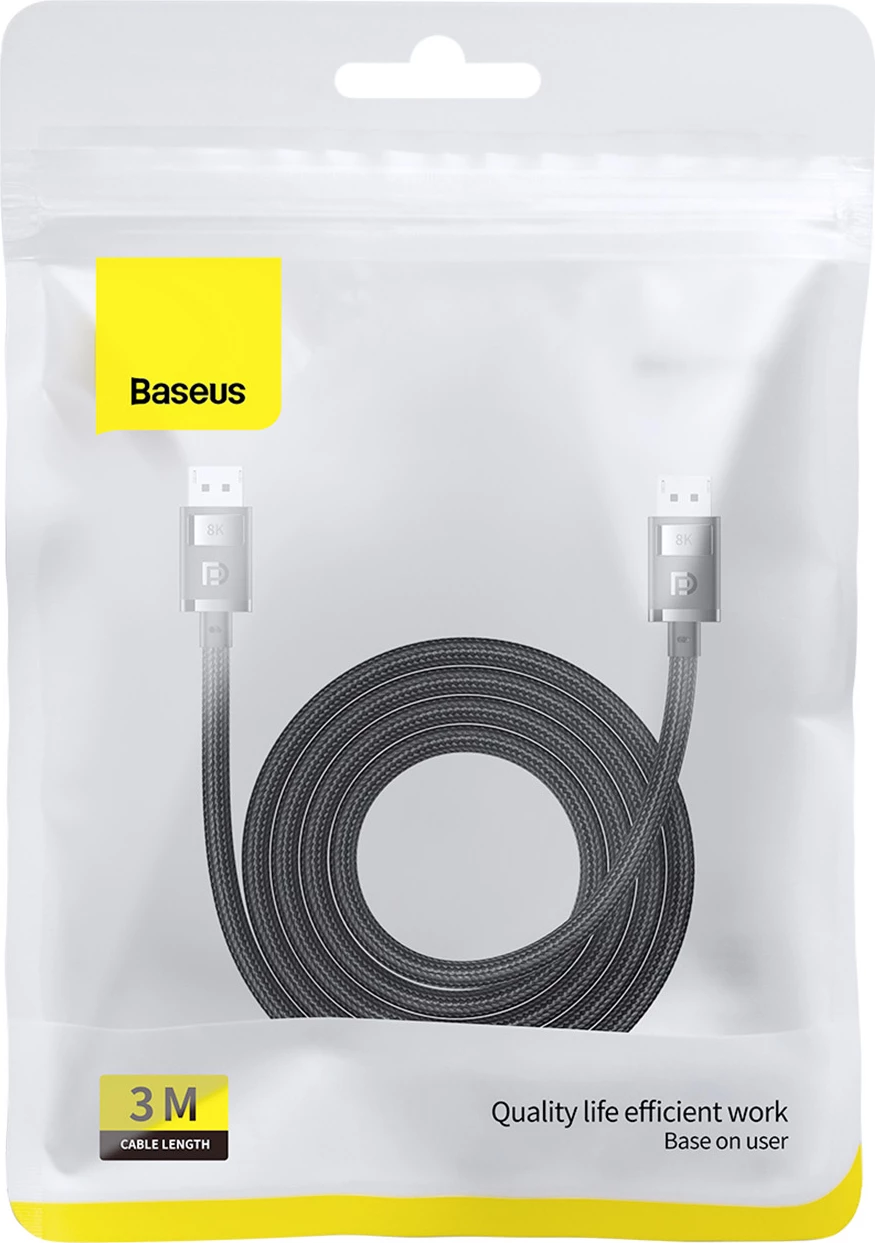 Kabllo DisplayPort Baseus High Definition Series 2m, 8K 60Hz, e zezë
