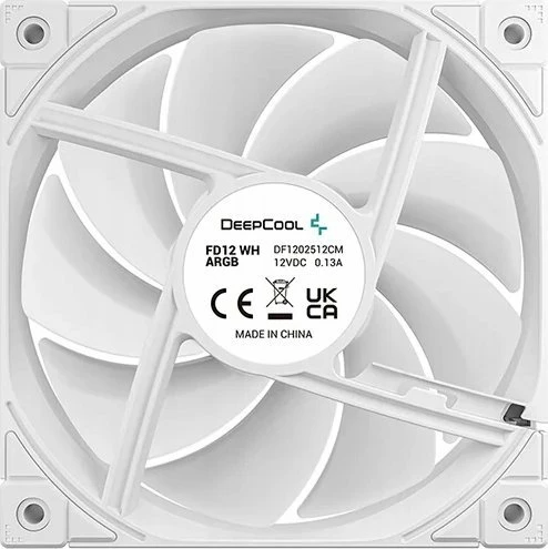 Ventilator PC Deepcool FD12 ARGB R-FD12-WHAPN3-G 120mm 4-pin PWM 3-pack i bardhë