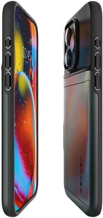 Mbështjellës Spigen Slim Armor CS për iPhone 15 Pro, e gjelbër e errët