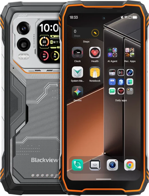 Celular rugged 5G Blackview Xplore 1 Pro 12GB/256GB me kamerë termike FLIR, 20000mAh, Portokalli