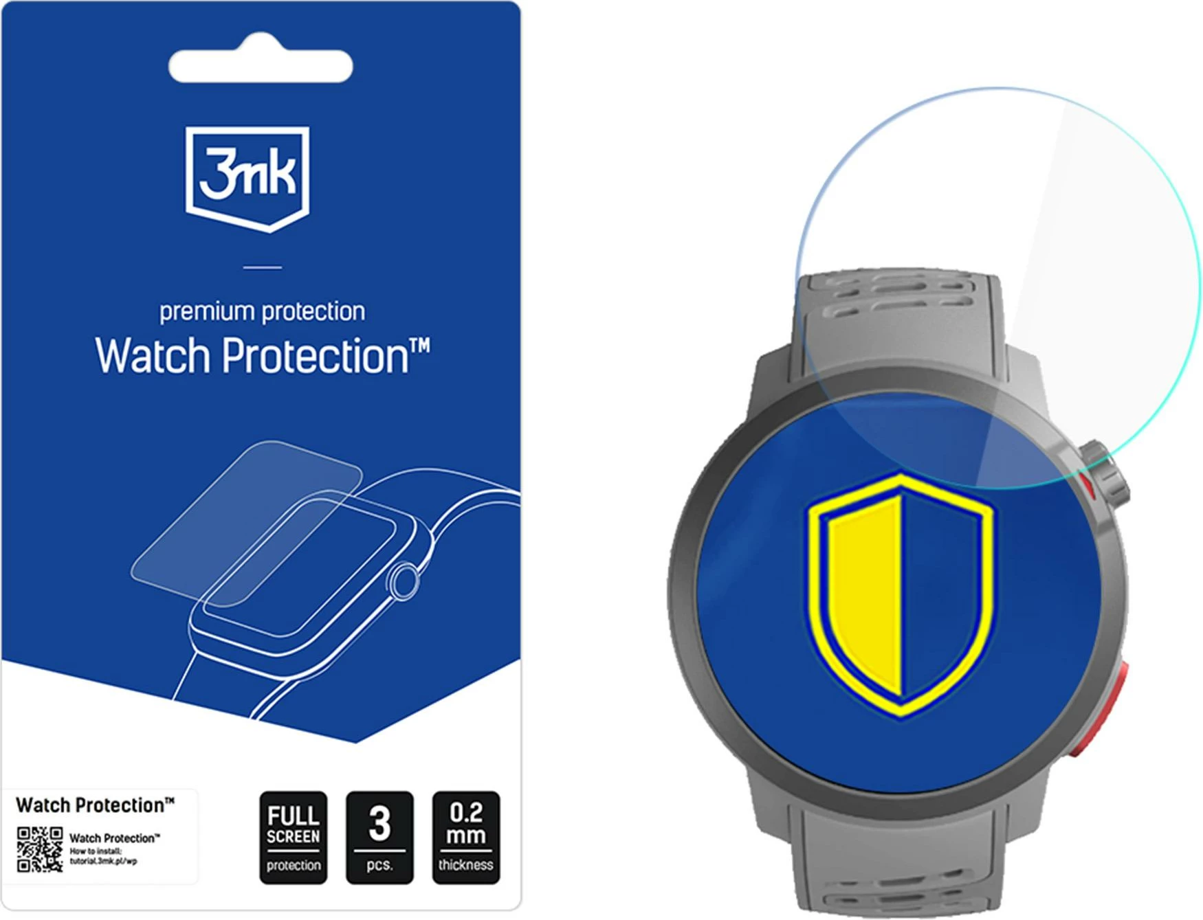 Xham mbrojtës hibrid 3mk Protection për Coros Pace Pro, 3 copë