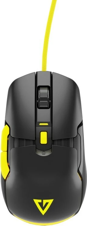 Maus gaming optik MODECOM Volcano Jager 12000 DPI, 7 butona, RGB, me kabllo USB, i zi