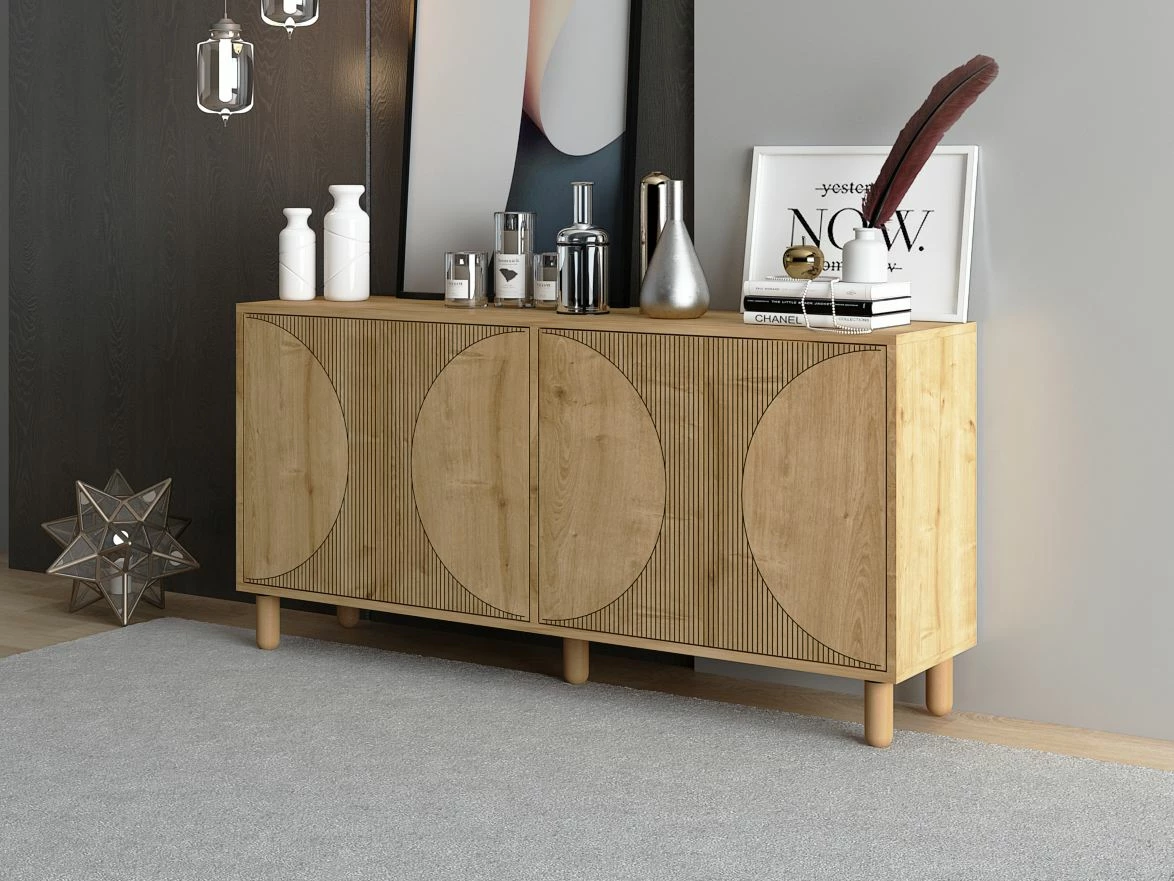 Konsol Skye Decor, ngjyrë Sapphire Oak, Arventa
