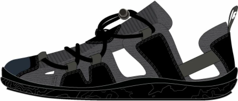 Sandale barefoot për fëmijë Reima Valoa, të zeza