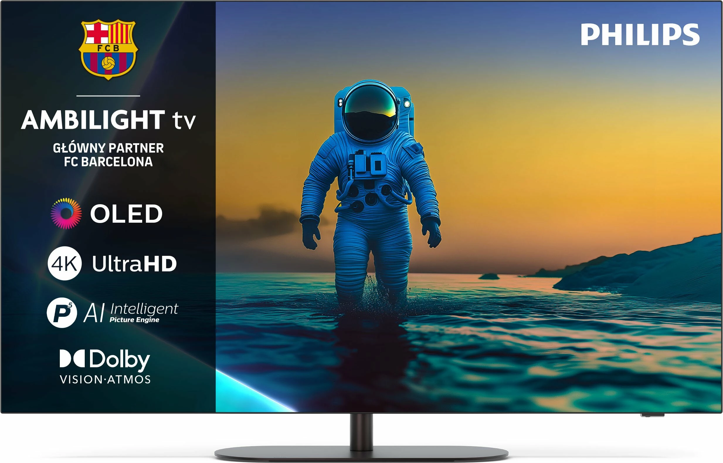Televizor Philips 55OLED820/12 OLED 55\" 4K Ultra HD Google TV, Ambilight