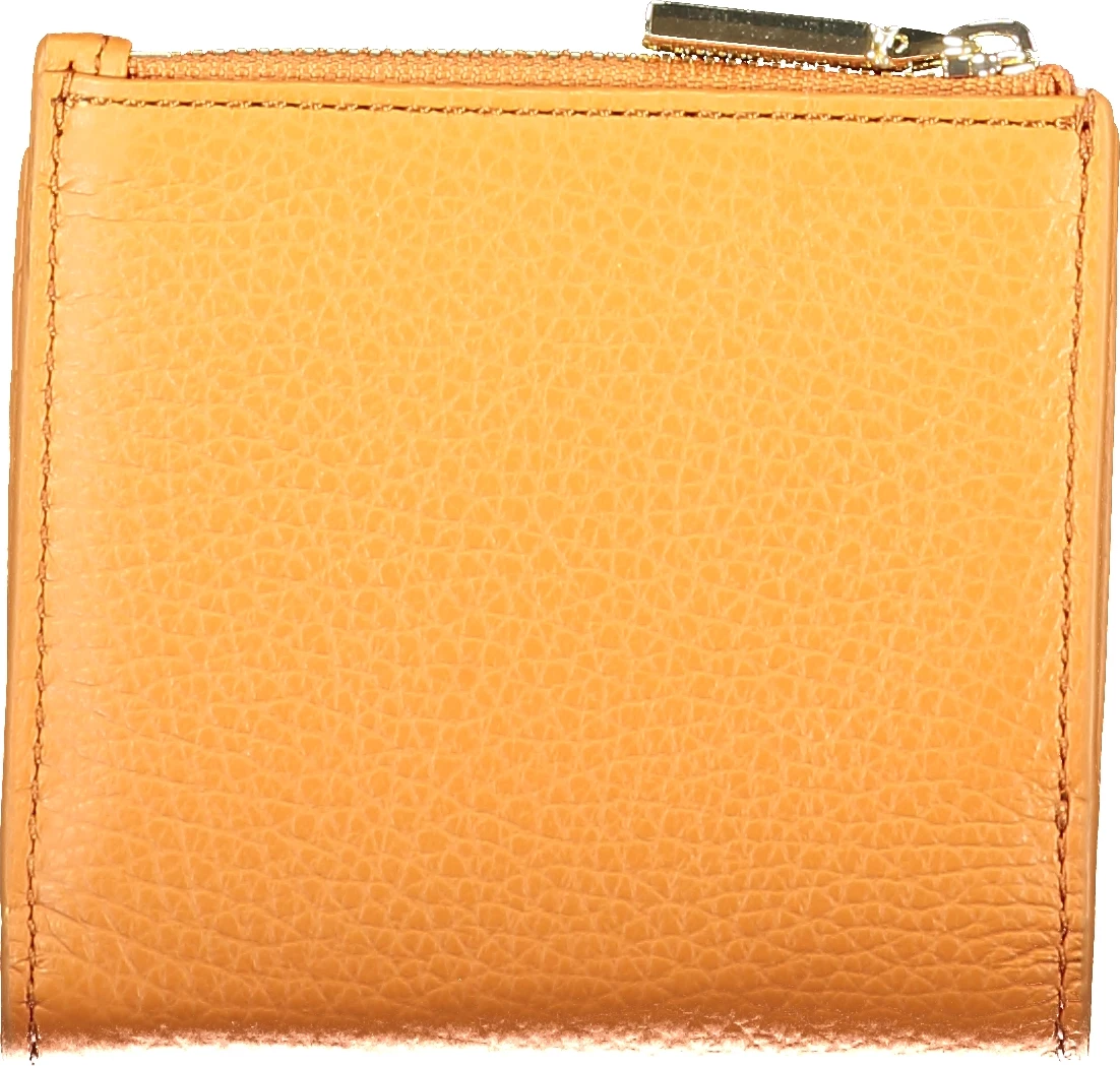 Portofol për femra COCCINELLE Metallic Soft Wallet, portokalli