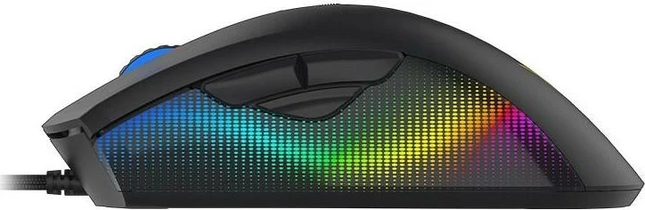 Maus ergonomik Aqirys PHOENIX, RGB, i zi