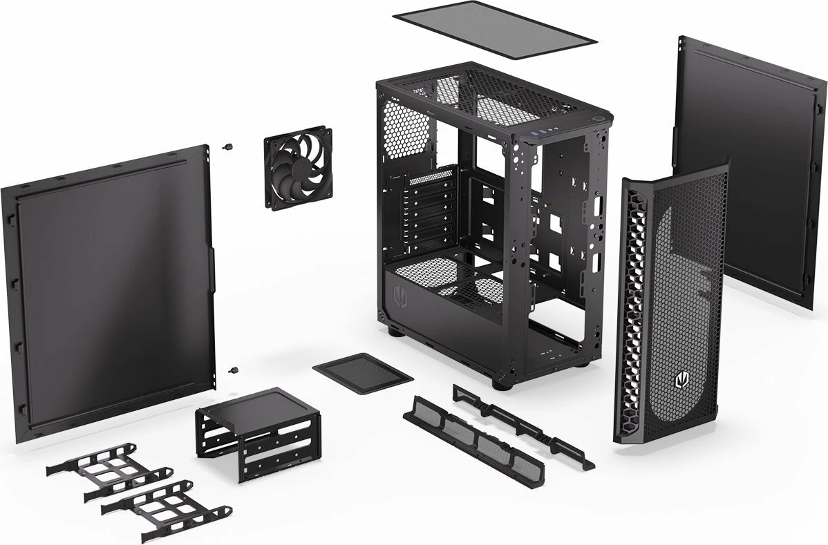 Kasë Endorfy Signum 300 Solid EY2A003 Midi Tower ATX pa dritare e zezë