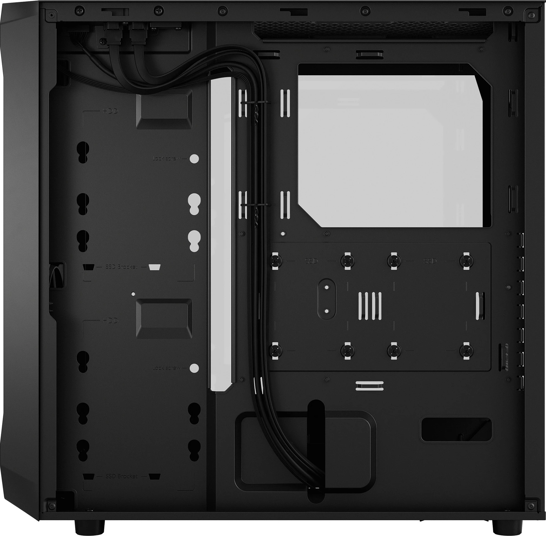Kasë Fractal Design Focus 2, ATX, micro ATX, Mini-ITX, e zezë
