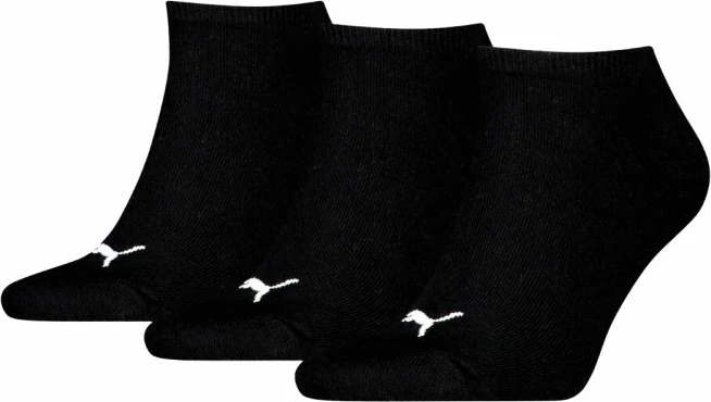Çorape sneaker Puma 938624 06, të zeza, set prej 3 palë