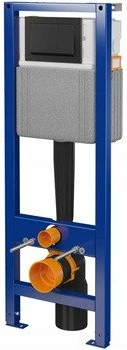 Kornizë e fshehur WC Cersanit MITO 40 MECH S4005-007 me buton shtypës, 41 cm, e zezë matte