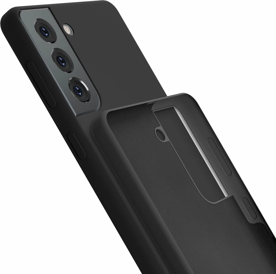 Mbështjellës silikoni 3mk për Samsung Galaxy S21+, i zi
