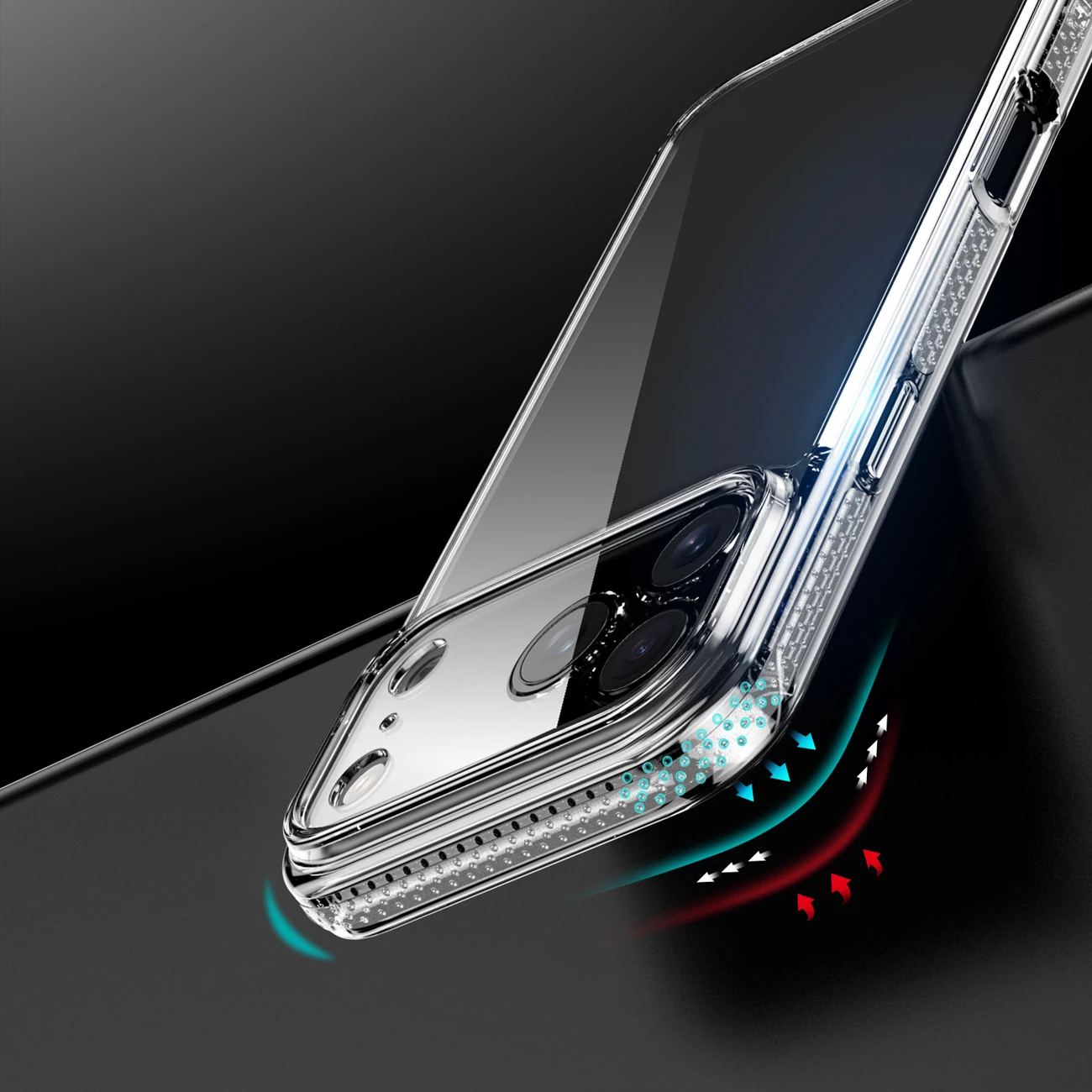 Mbështjellës Dux Ducis Clin për iPhone 17 Pro Max, transparent