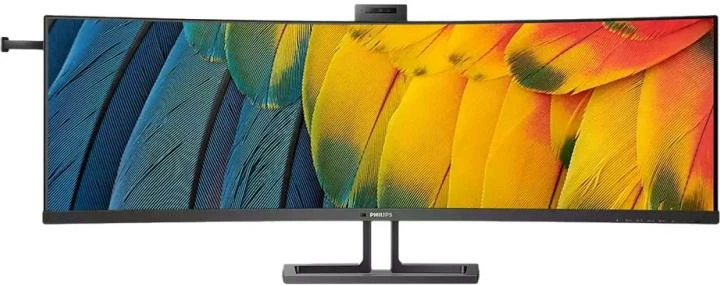 Monitor Philips 45B1U6900CH 46" USB-C me webcam 5MP, mic me anulim zhurme, Windows Hello, zi