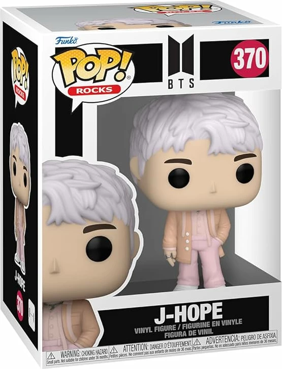 Figurinë koleksionuese Funko Pop Rocks BTS J-Hope, vinyl, rozë