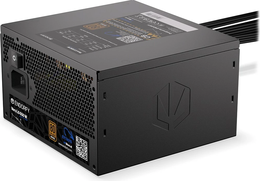 Furnizues energjie ATX Endorfy Vero L6 (EY7A015) 650 W 80 PLUS Bronze, ATX 3.1, jo-modular, ventilator 120 mm, i zi