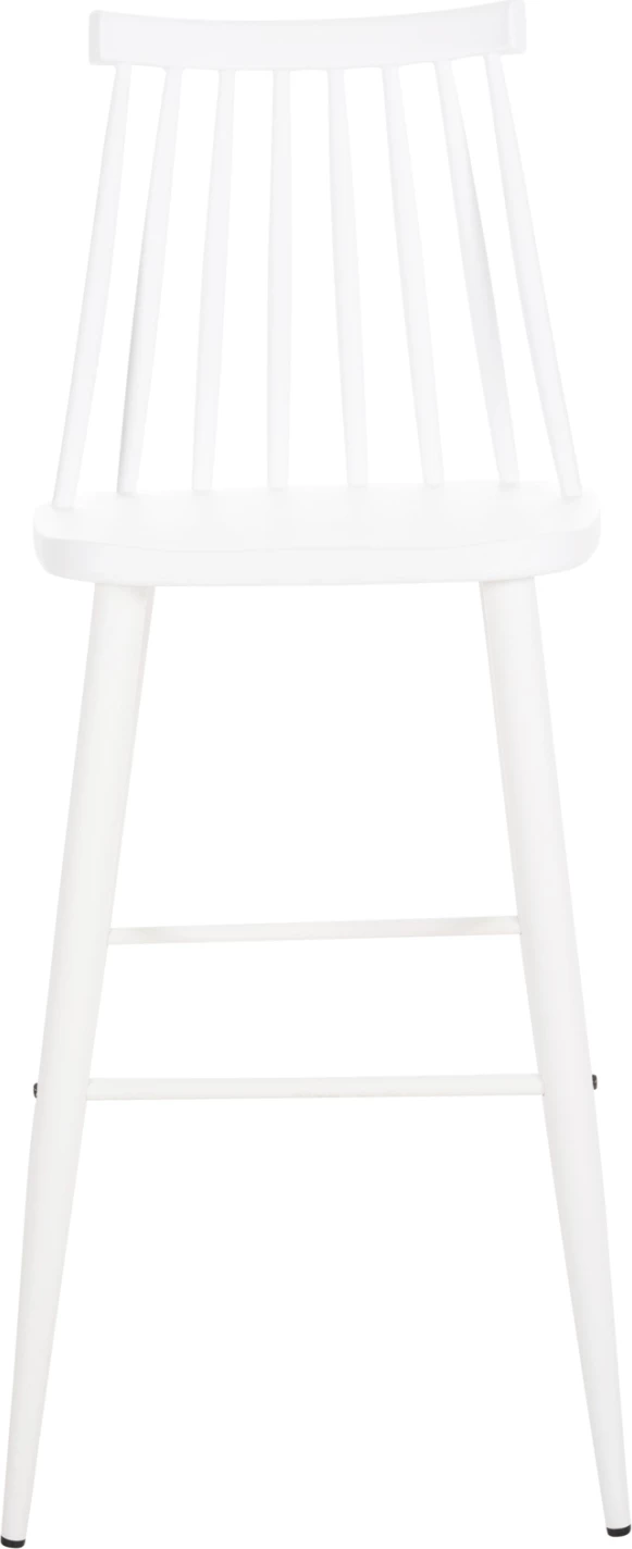 Karrige për bar, vend i lartë, VANESSA FH8459.11, PP e bardhë & këmbë metali të bardha, 47x48,5x107H cm., set prej 2 copë