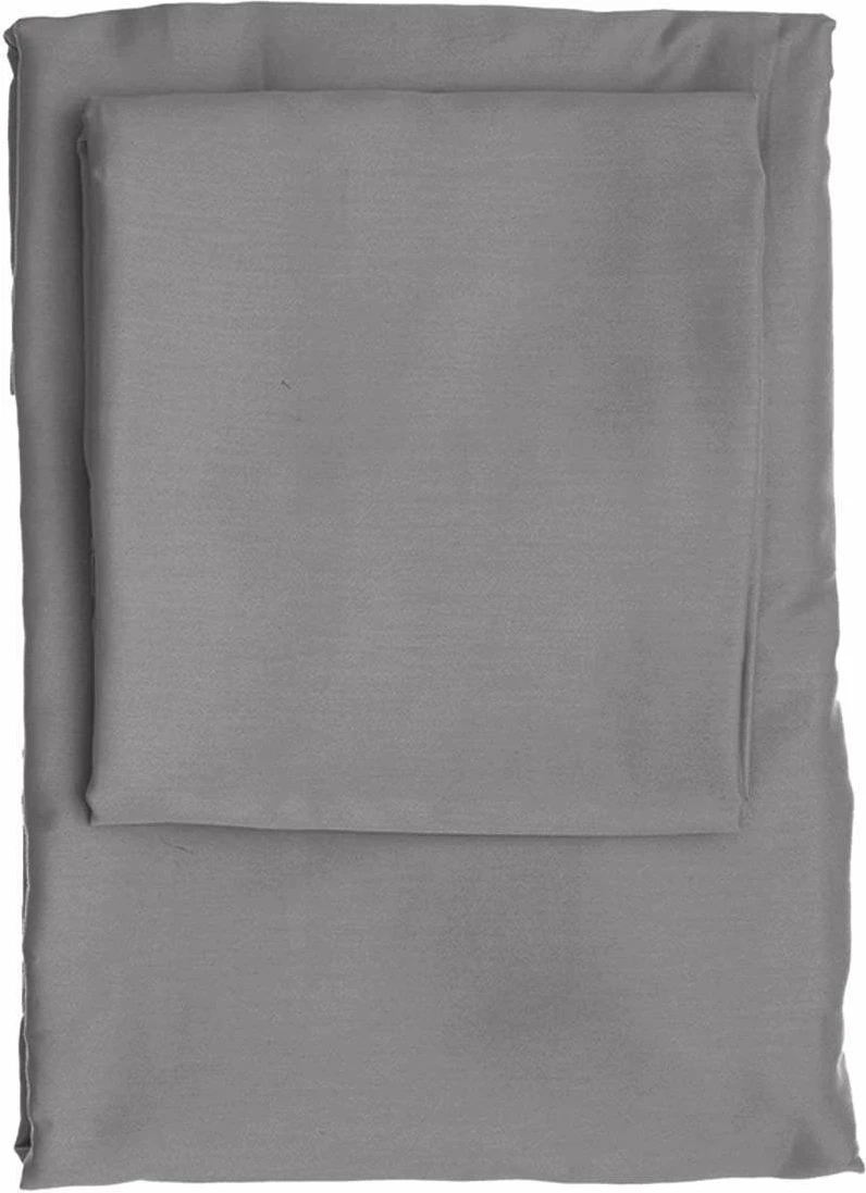 Set mbulesë për jorgan super king, satin, ngjyrë gri e errët, L'Essentiel Linge de Maison