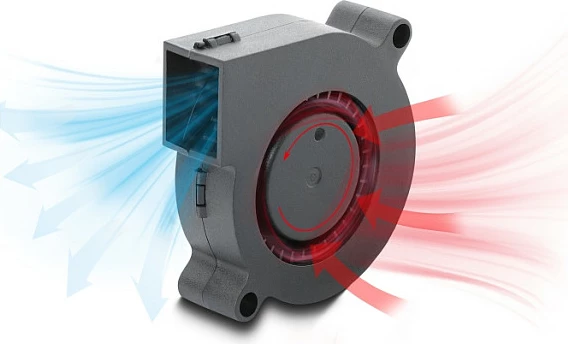 Ventilator radial DeLOCK 50x50x15mm, 12V DC, 3-Pin, i zi