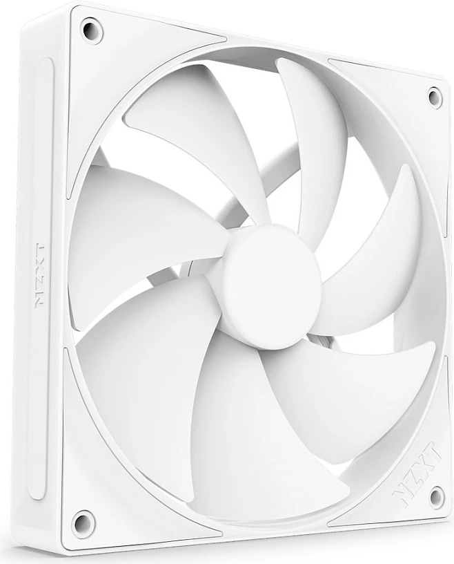 Ventilator për kasë NZXT F-Series F140P, 140mm PWM 4-pin, i bardhë