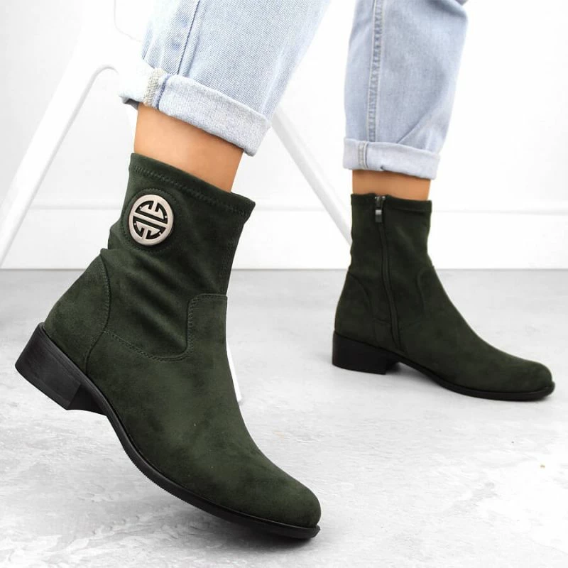 Çizme të shkurta për femra Jezzi, të gjelbra