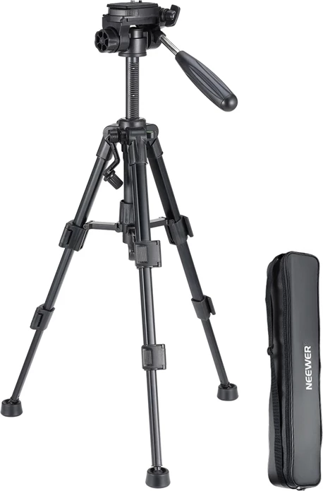 Tripod mini Neewer TP02, 32–61.5 cm, 2 kg, me mbajtëse telefoni, telekomandë wireless, çantë, i zi