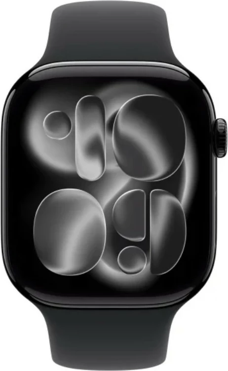 Smartwatch Apple Watch Series 11, 42 mm, GPS, kasë alumini Onyx, rrip sport Black S/M