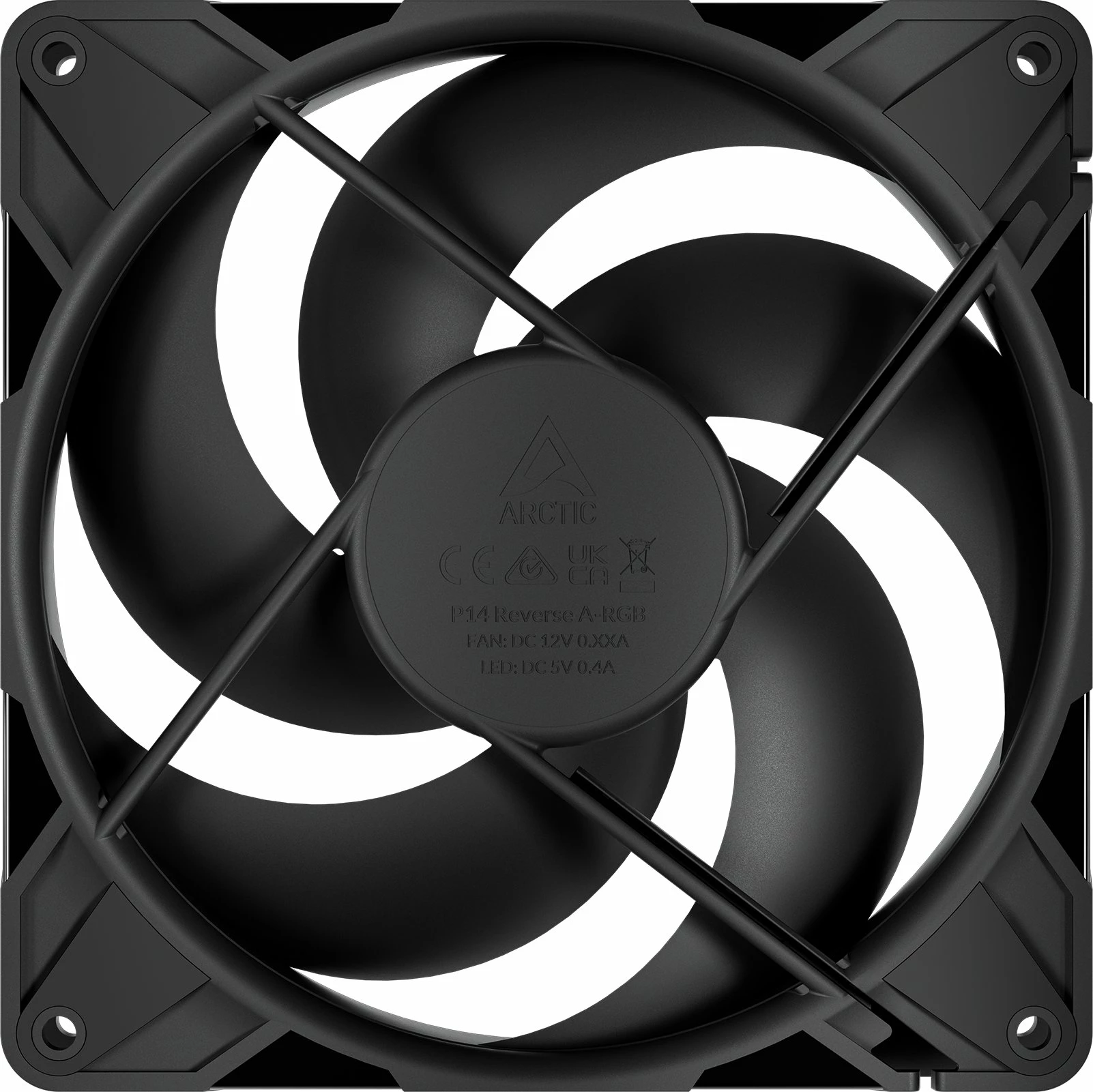 Ventilator kasë PC Arctic P14 Pro Reverse ACFAN00329A 140mm PWM PST 400-2650rpm, i zi, 1 copë