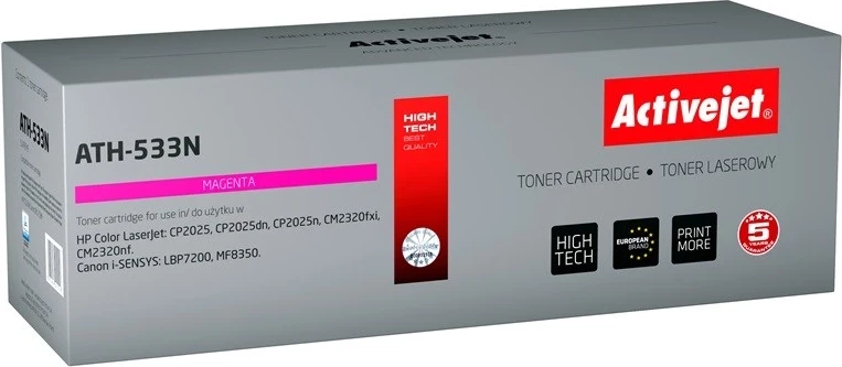 Toner zëvendësues Activejet ATH-533N për printer HP, i vjollcë