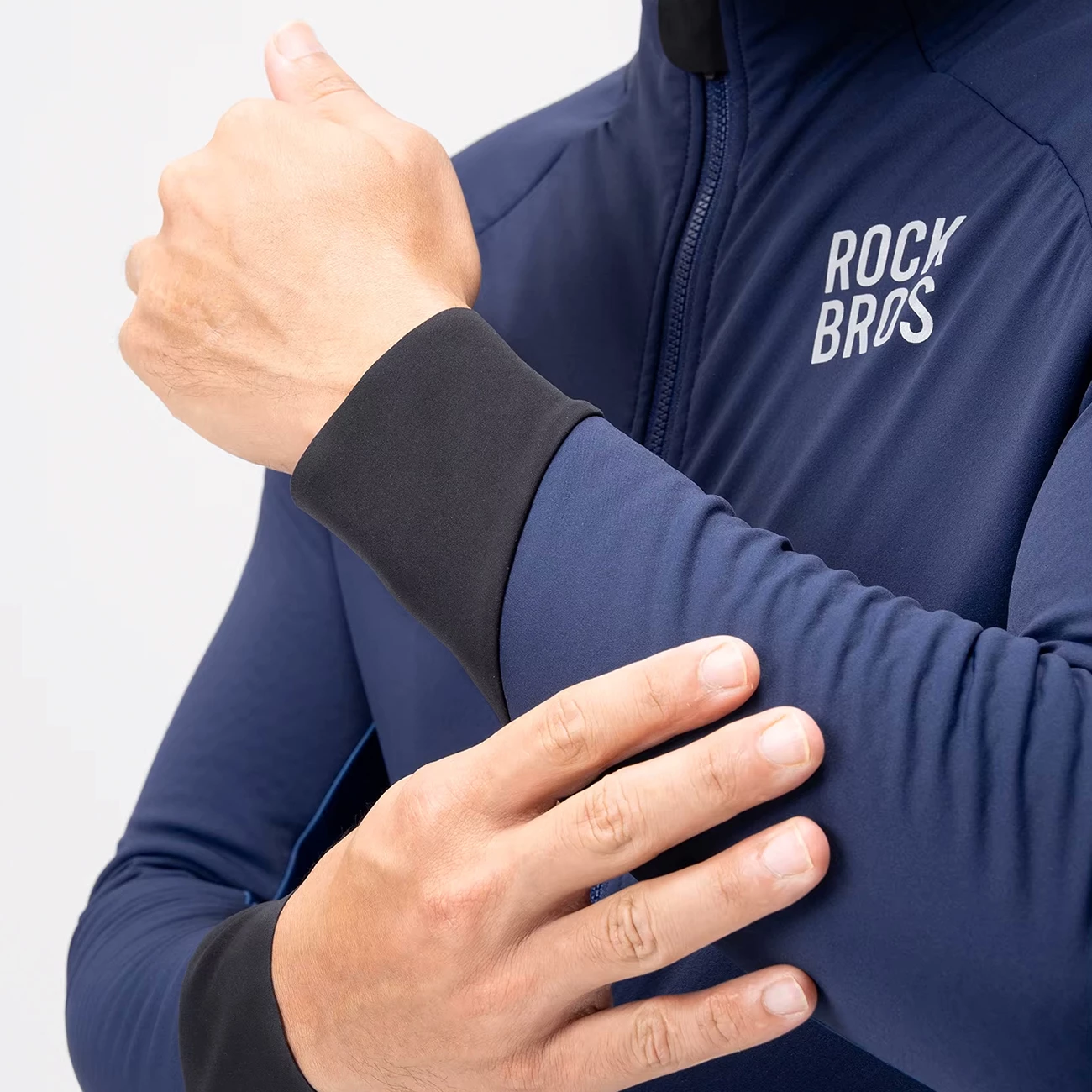 Xhaketë çiklizmi dimërore Rockbros YDWT014, dy-shtresore me fleece, M, blu