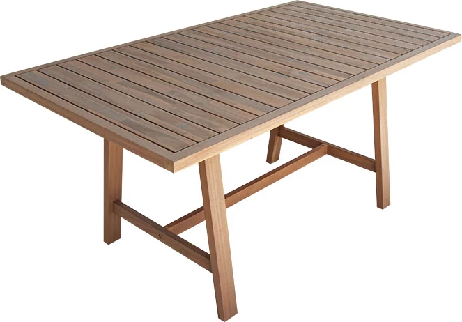Tavolinë Malibu, dru akacie natyrale, 180x90x75cm