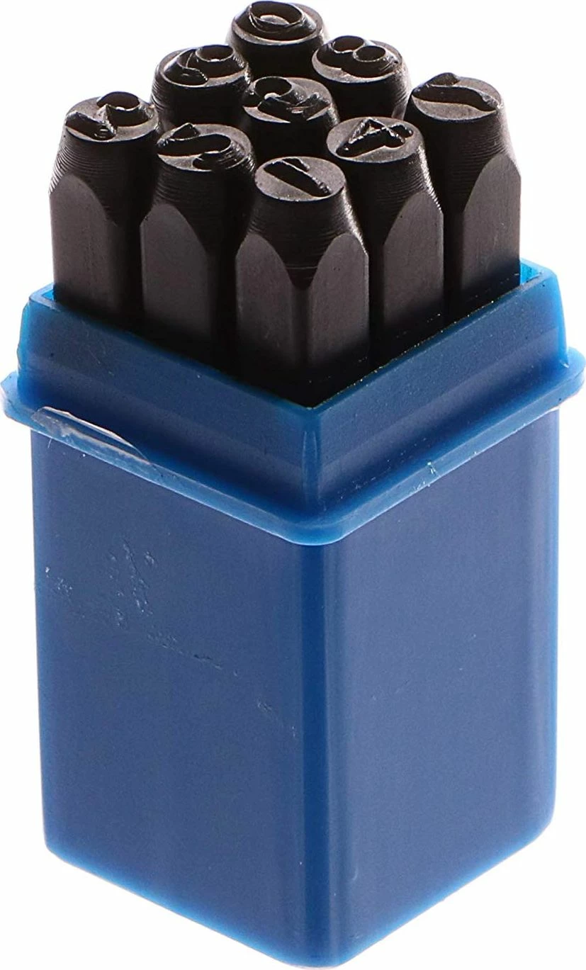 Set punçonash numerike Geko G01810, 6 mm, 9 copë