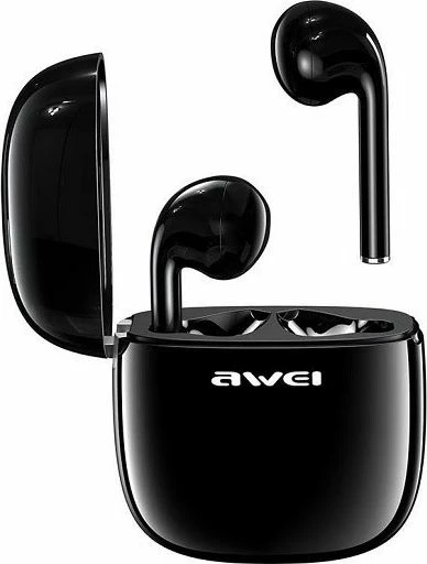 Kufje TWS Awei T28 (AWEI051BLK) Bluetooth 5.0, ANC, IPX4, me kuti karikimi, të zeza